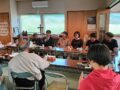 2025/9/21㊐ 札幌地区教会青年協議会キャラバン隊８名来堂  会堂のガラスがピッカピカに　感謝！